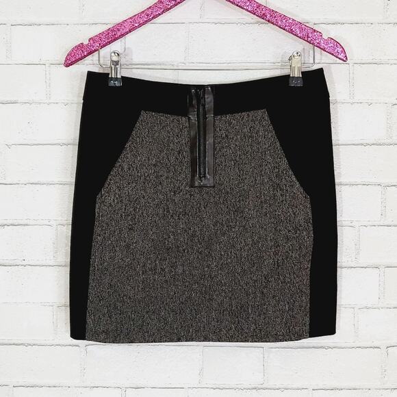 Rebecca Taylor Black and Gray Tweed Skirt - Picture 8 of 11